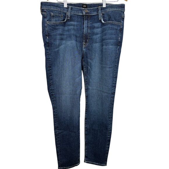 Edwin Pixie Blue Mid Rise Skinny Denim Jeans with Pockets - 38" - Picture 1 of 5